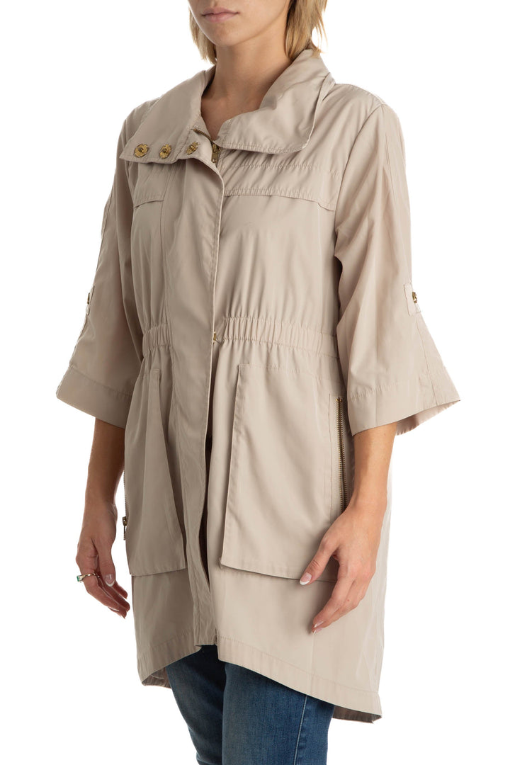 Abrigo Ali Ra beige, vista posterior – ClosetRehab