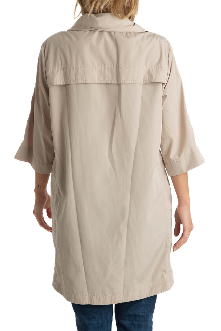 Abrigo Ali Ra beige, vista lateral – ClosetRehab