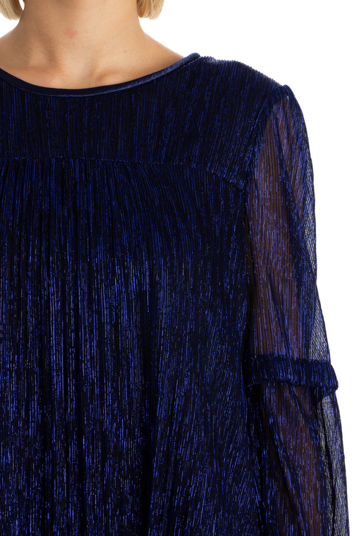 Blusa BCBG Maxazria azul, detalle – ClosetRehab
