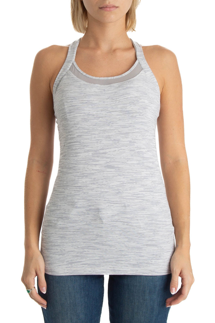 Blusa Lulu Lemon blanco, vista frontal – ClosetRehab