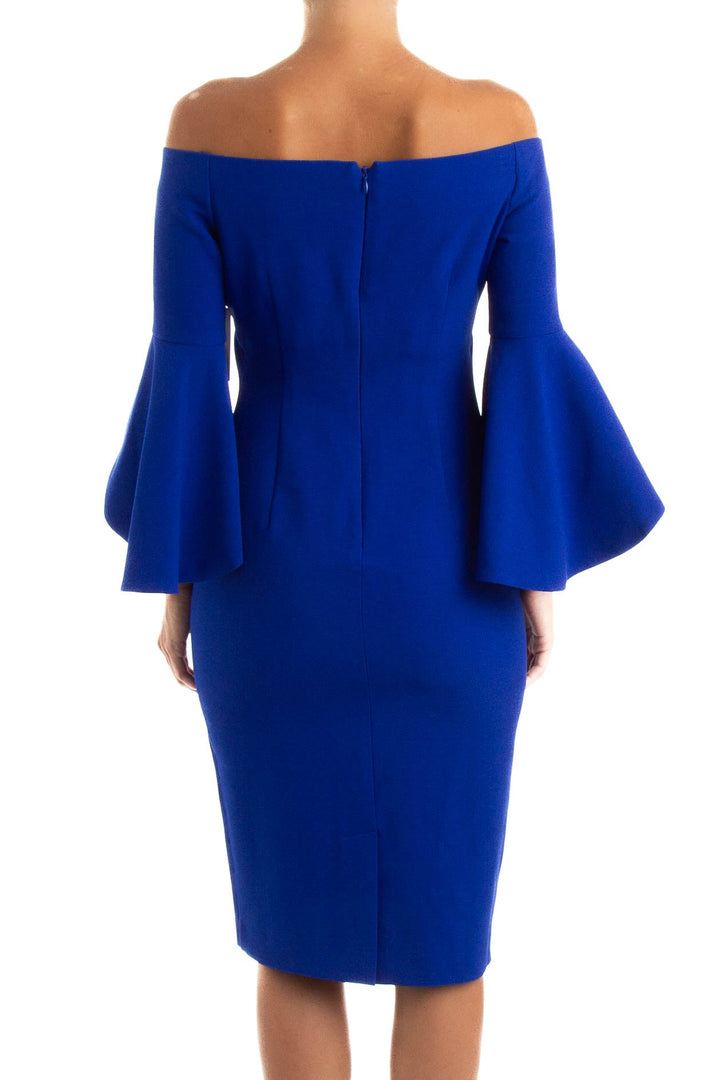 Vestido NWT azul, vista lateral – ClosetRehab