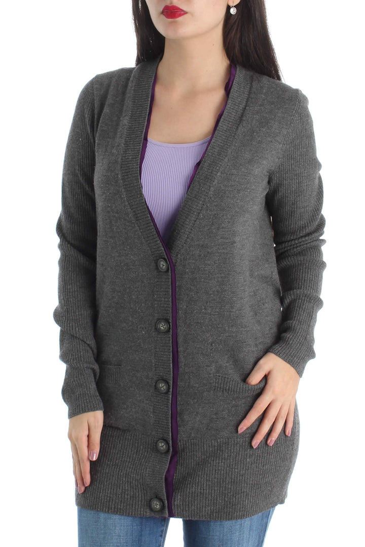Suéter Club Monaco gris, vista frontal – ClosetRehab