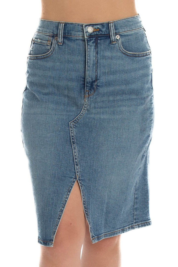 Falda Banana Republic azul, vista frontal – ClosetRehab