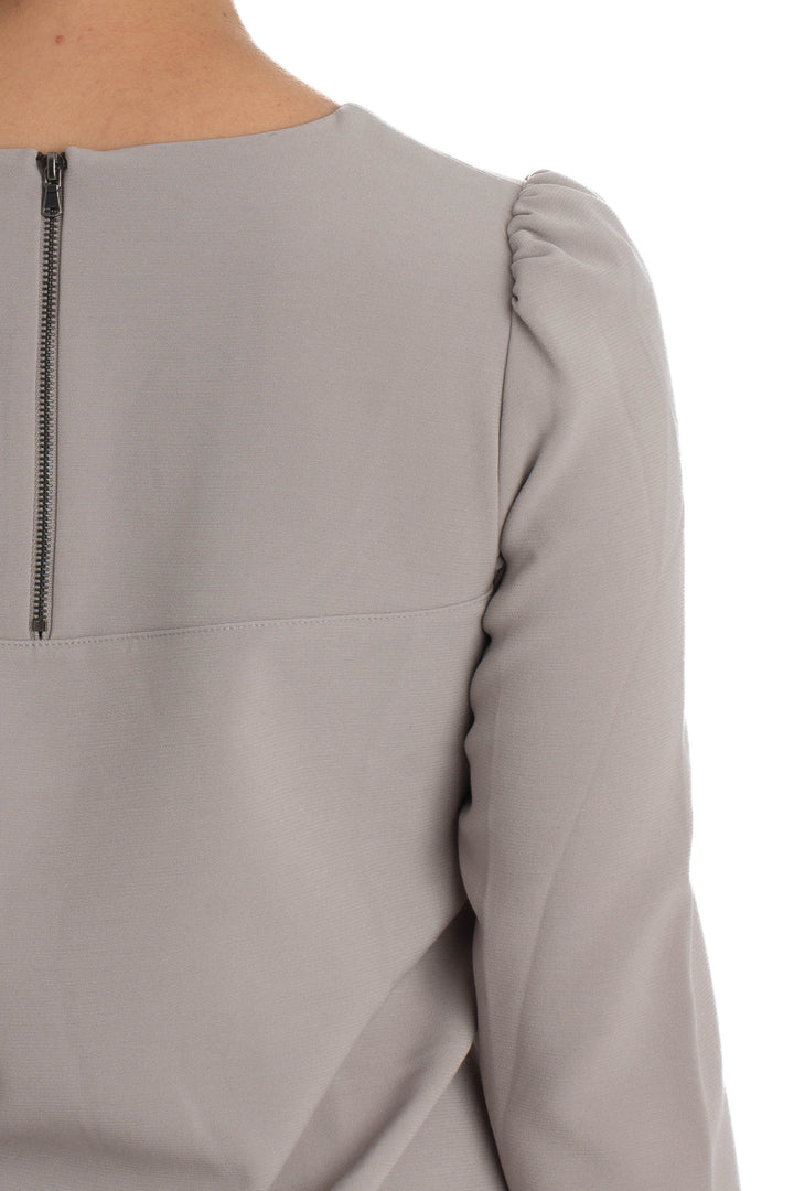 Vestido Stile Benetton gris, detalle 6 – ClosetRehab