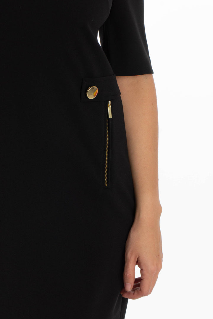 Vestido Calvin Klein negro, detalle – ClosetRehab
