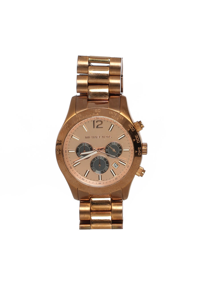 Reloj Michael Kors bronce, vista frontal – ClosetRehab