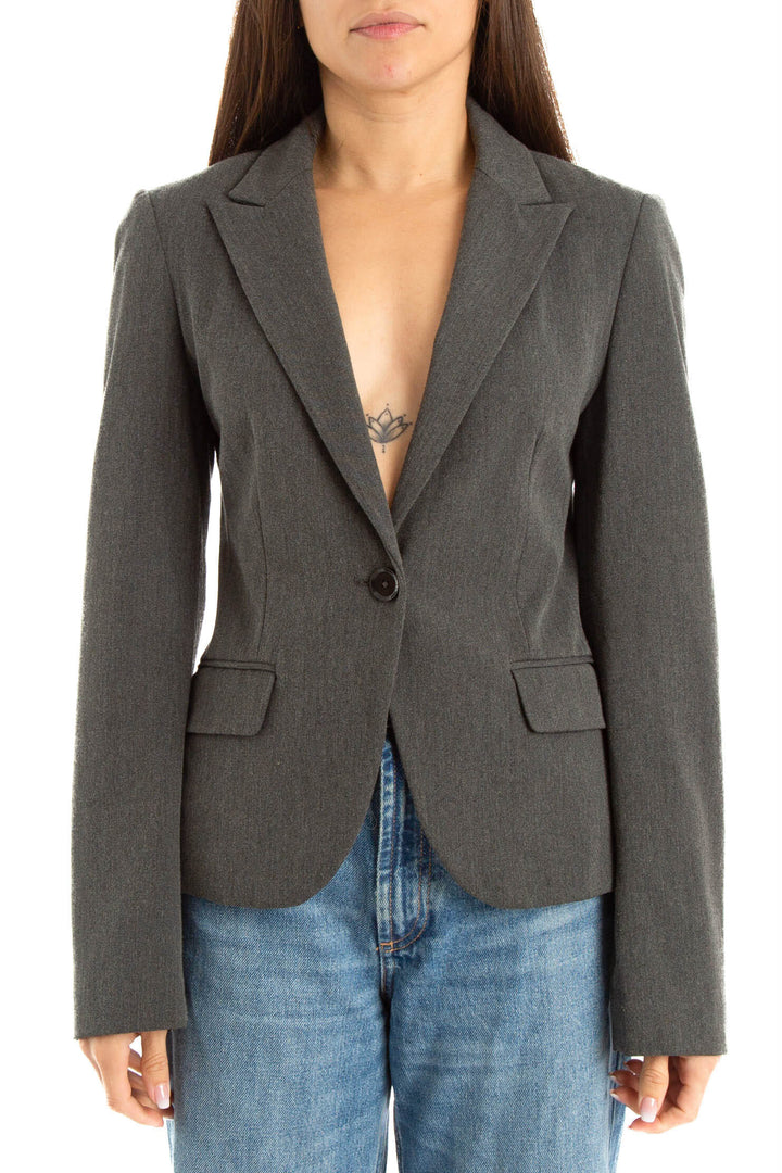 Saco Express gris, vista frontal – ClosetRehab