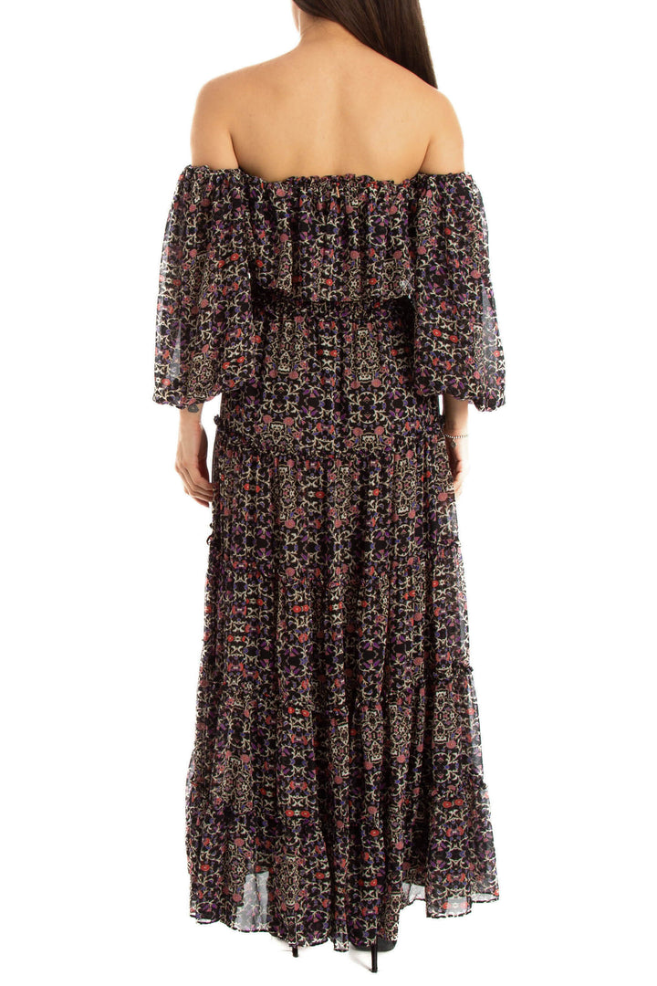Vestido Misa negro y rojo, vista posterior – ClosetRehab