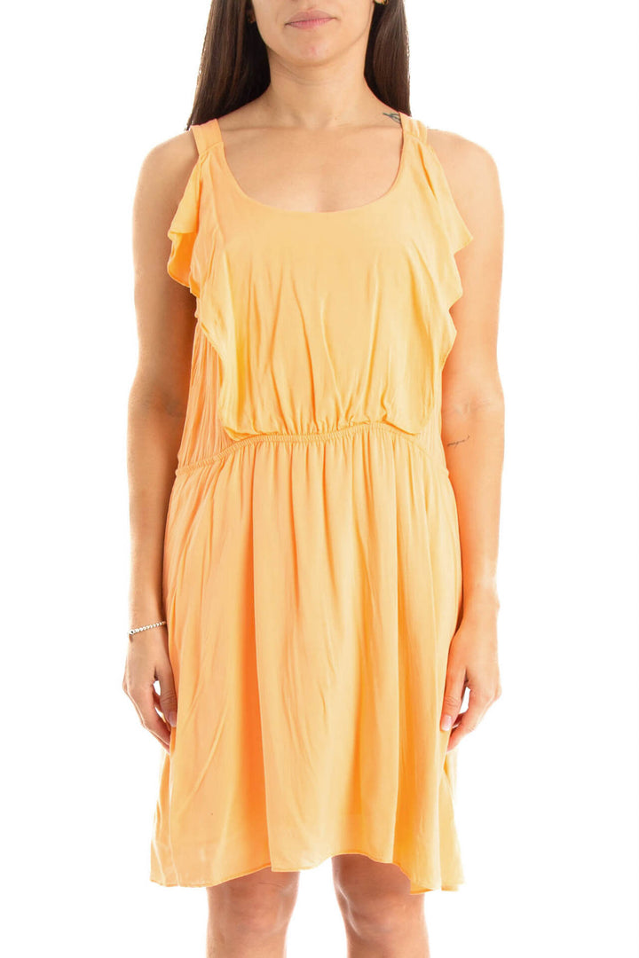 Vestido BCBG Generation naranja, vista frontal – ClosetRehab