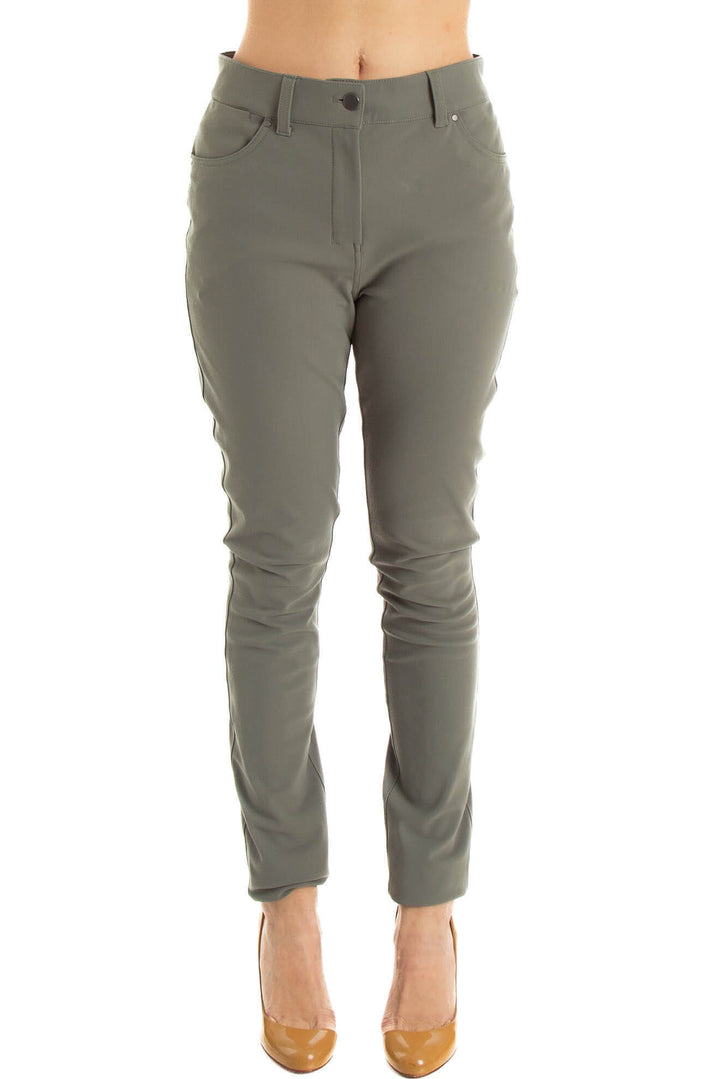 Pantalón Lulu Lemon verde, vista frontal – ClosetRehab