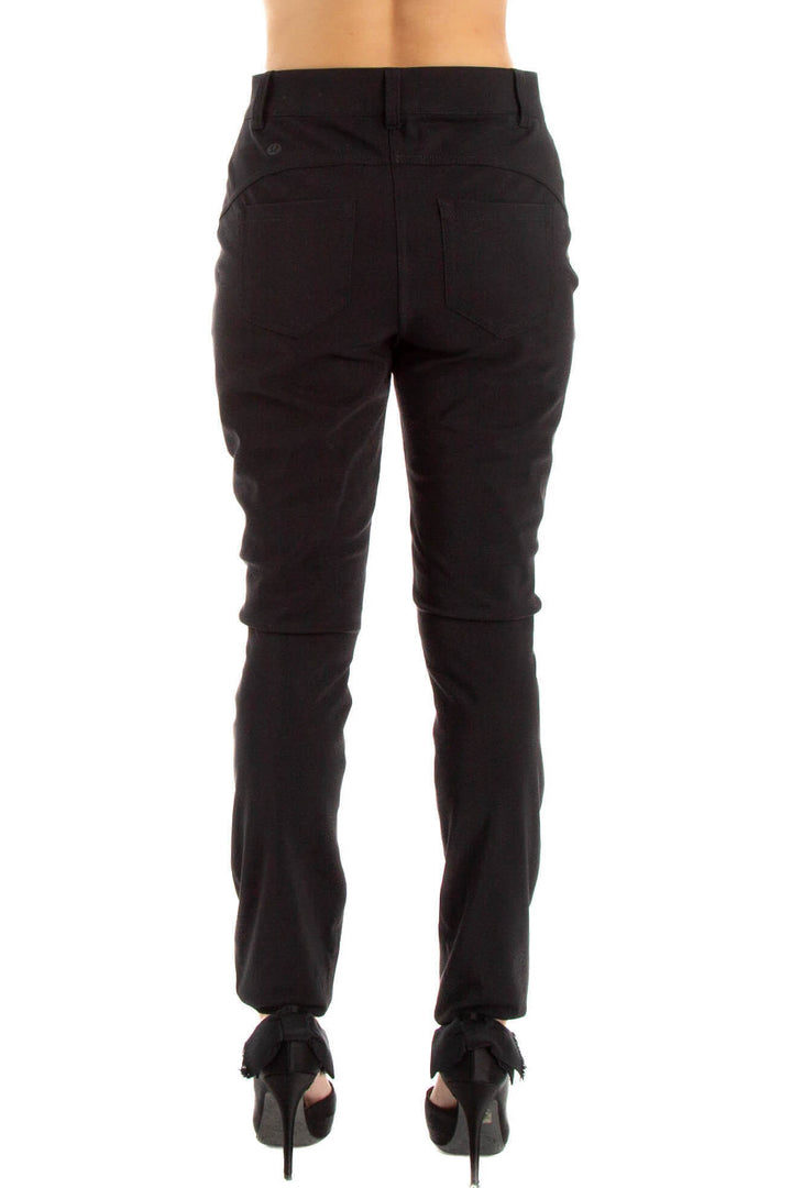 Pantalón Lulu Lemon negro, vista posterior – ClosetRehab