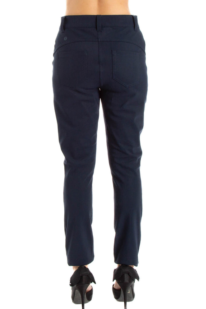 Pantalón Lulu Lemon azul, vista posterior – ClosetRehab