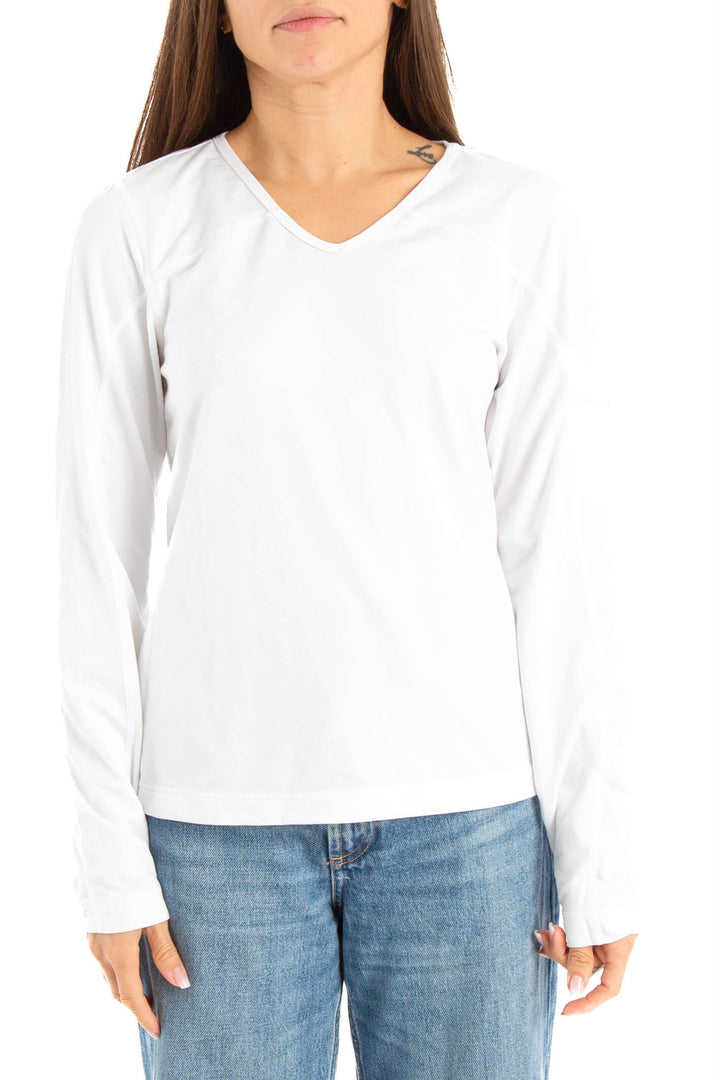 Blusa Danskin blanco, vista frontal – ClosetRehab