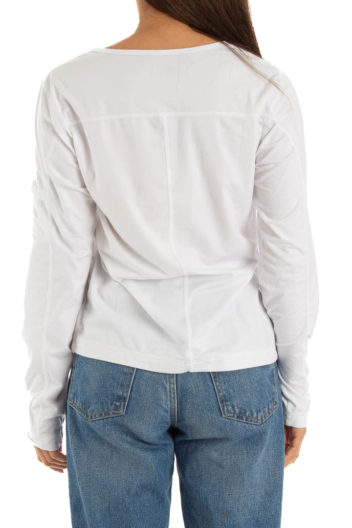 Blusa Danskin blanco, vista posterior – ClosetRehab