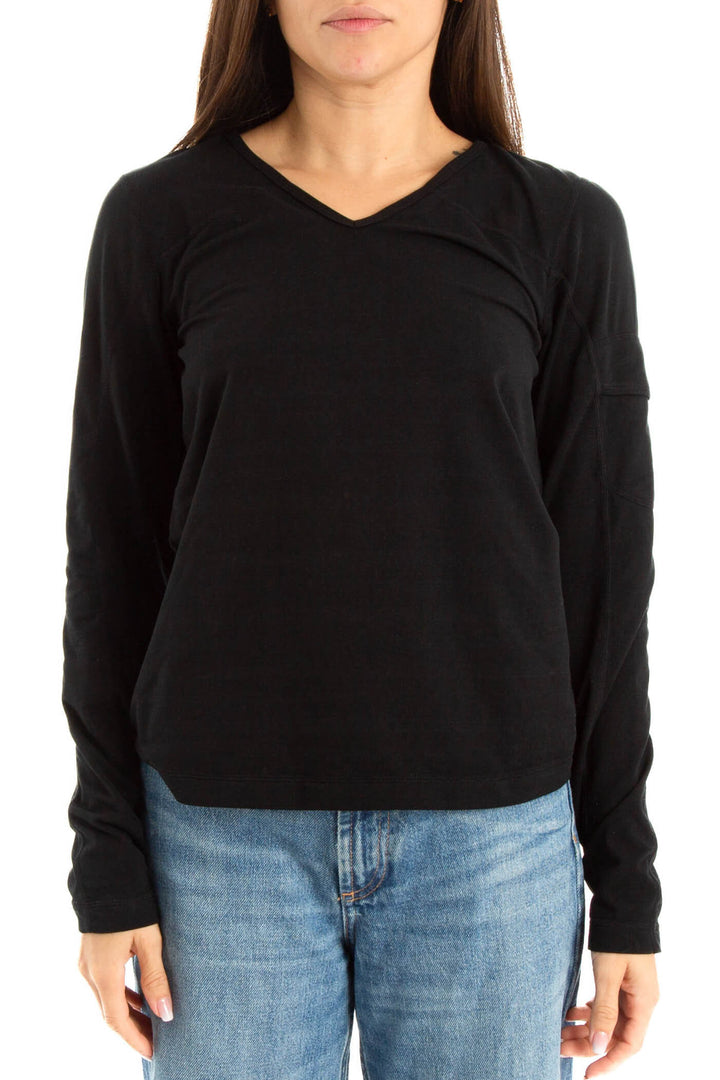 Blusa Danskin negro, vista frontal – ClosetRehab