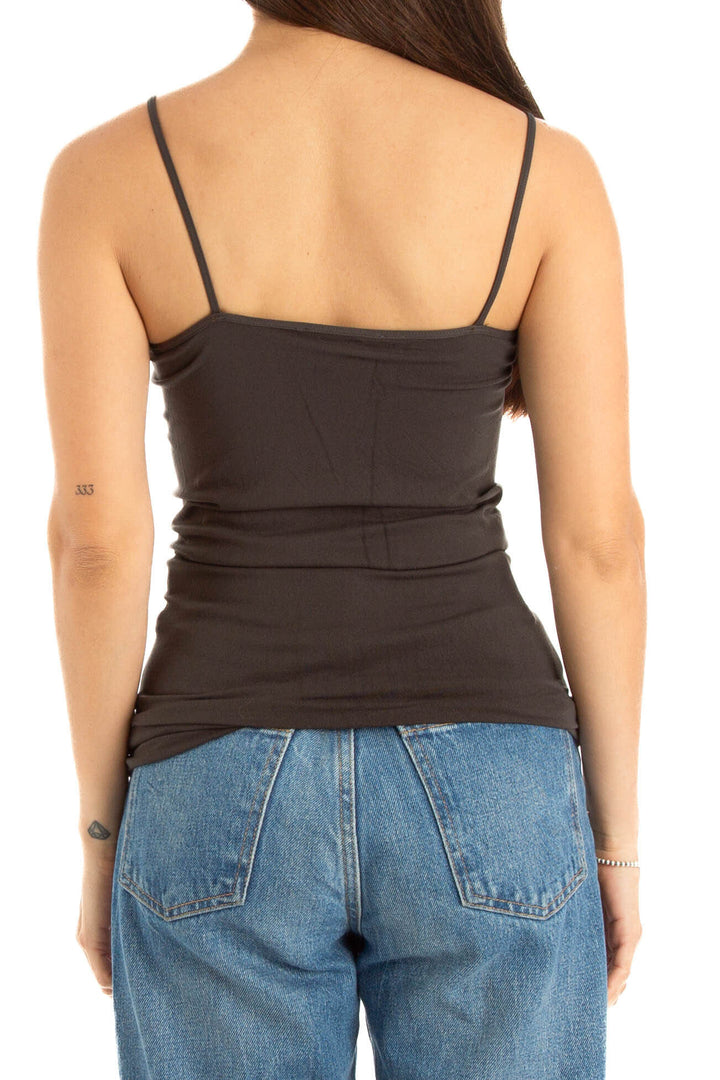 Blusa Nikibiki gris, vista posterior – ClosetRehab