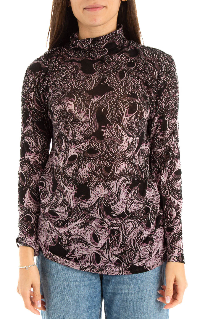 Blusa morado, vista frontal – ClosetRehab