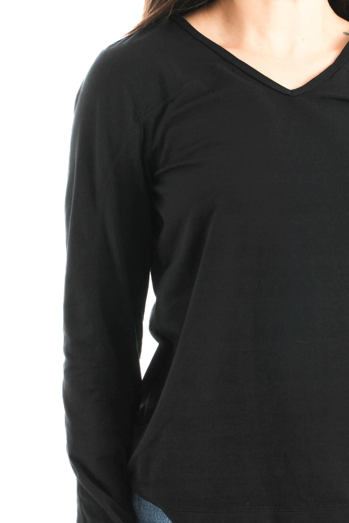 Blusa Danskin negro, vista lateral – ClosetRehab