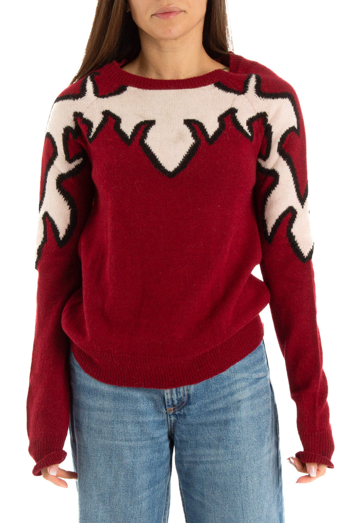 Suéter rojo, vista frontal – ClosetRehab