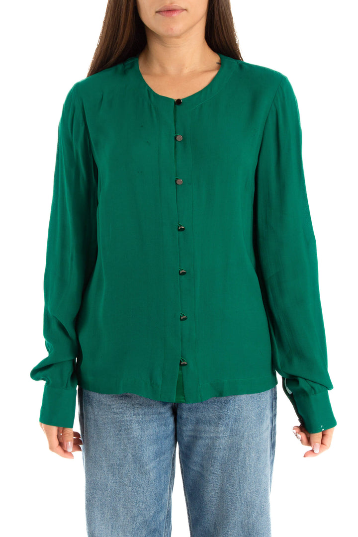 Blusa Robert Rodriguez verde, vista frontal – ClosetRehab