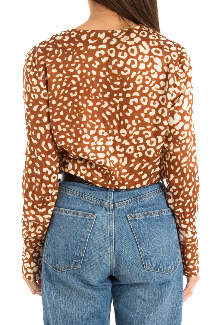 Blusa Alexis café, vista posterior – ClosetRehab