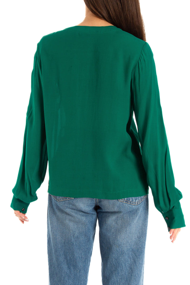 Blusa Robert Rodriguez verde, vista posterior – ClosetRehab