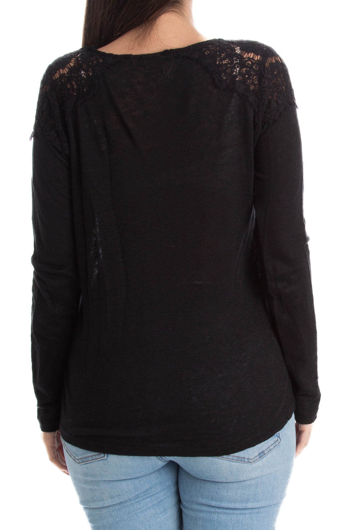 Blusa Zara negro, vista posterior – ClosetRehab