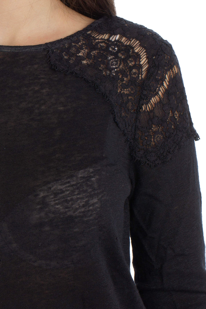 Blusa Zara negro, vista lateral – ClosetRehab