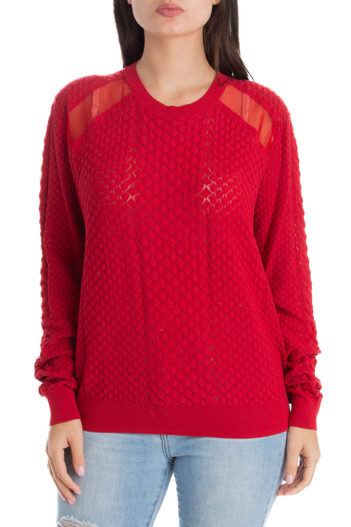 Blusa The Kooples rojo, vista frontal – ClosetRehab