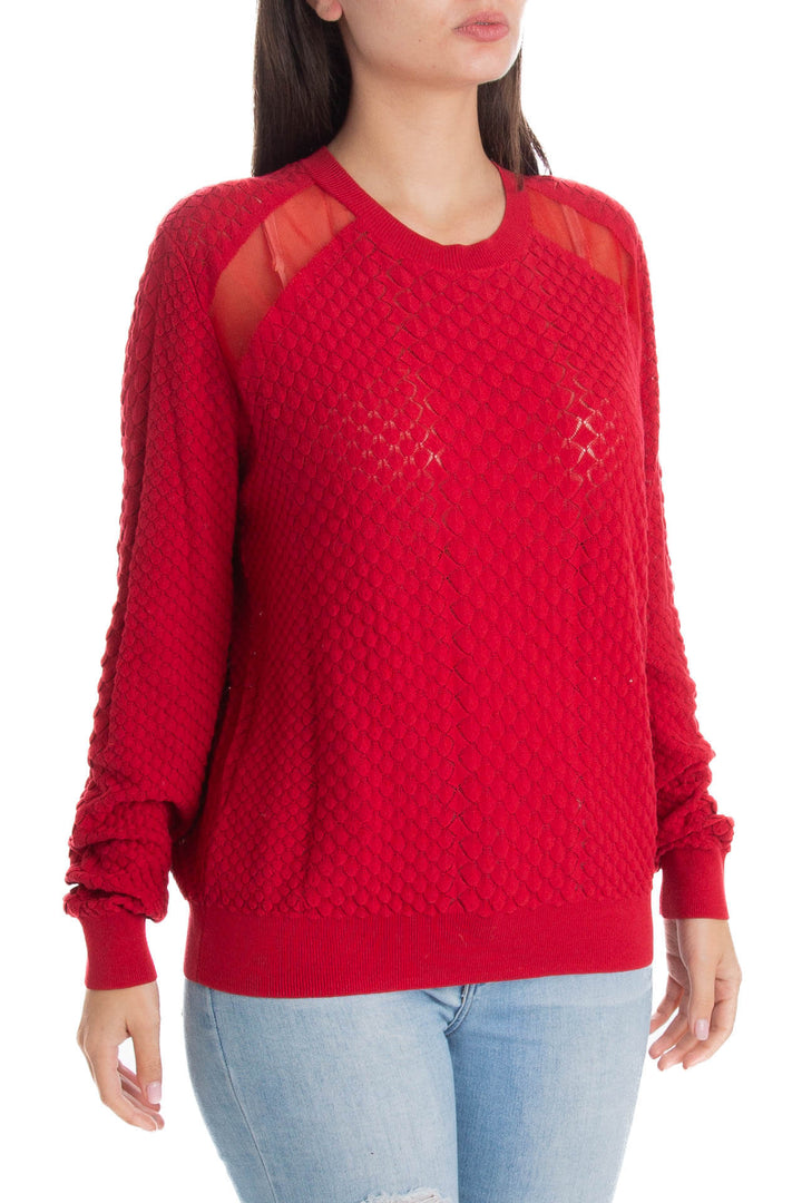 Blusa The Kooples rojo, vista posterior – ClosetRehab