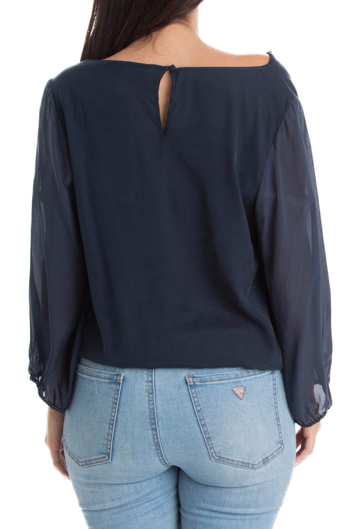 Blusa Alice + Olivia azul, vista lateral – ClosetRehab