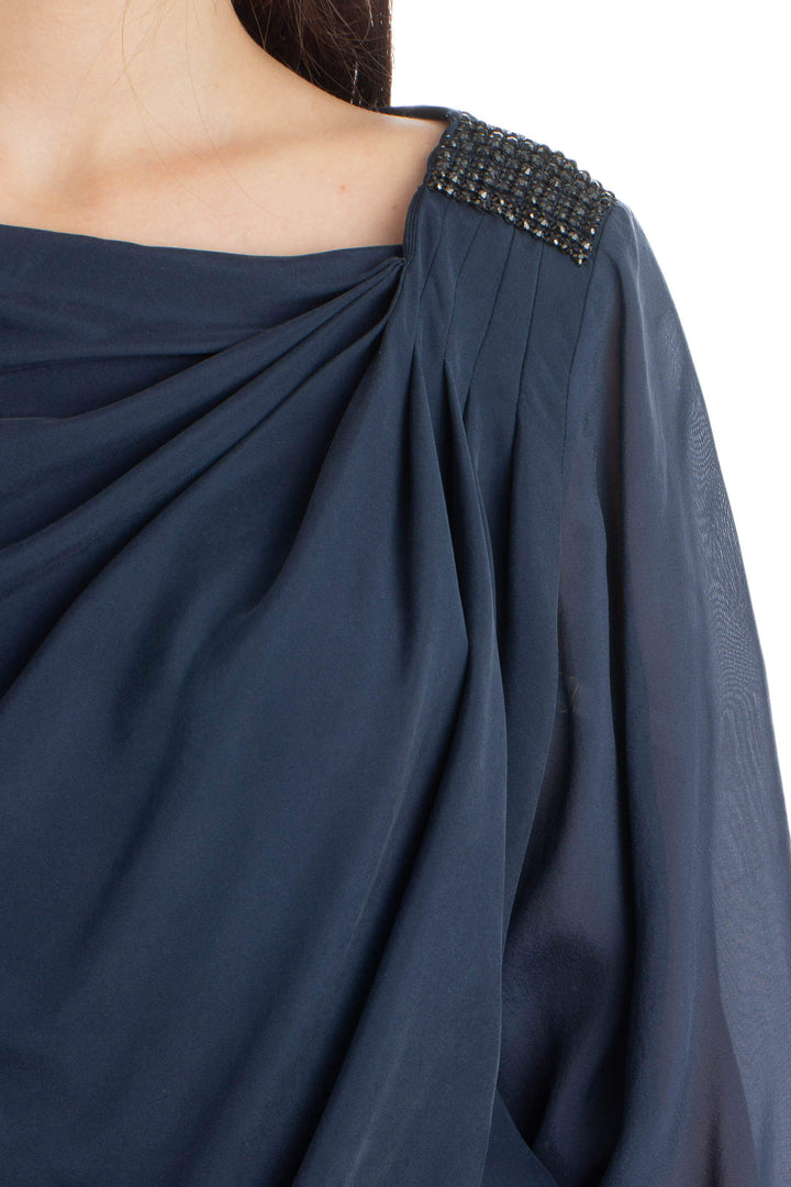 Blusa Alice + Olivia azul, detalle – ClosetRehab