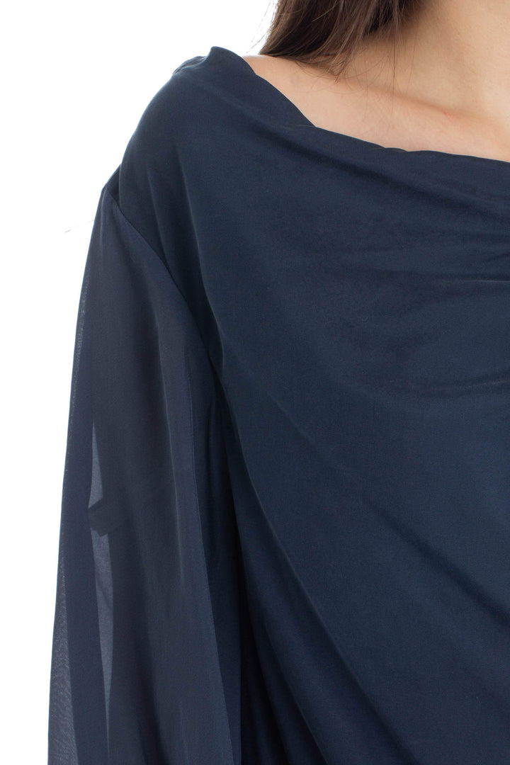 Blusa Alice + Olivia azul, detalle 5 – ClosetRehab