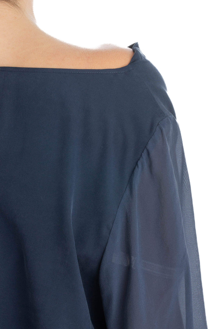 Blusa Alice + Olivia azul, detalle 6 – ClosetRehab