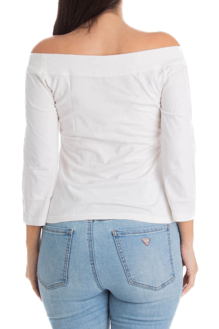 Blusa Barabara Bui Initials beige, vista lateral – ClosetRehab