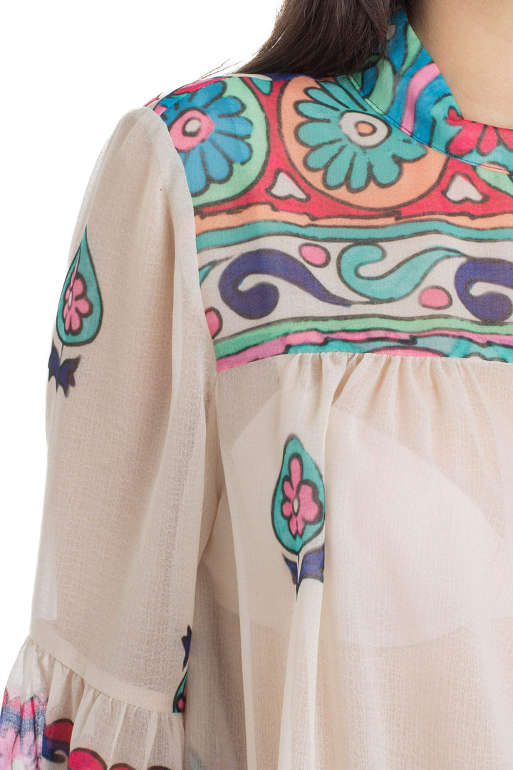 Blusa Anna Sui café, detalle 5 – ClosetRehab