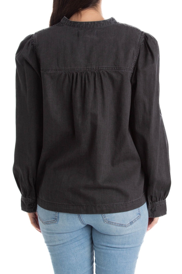 Blusa Madewell gris, vista lateral – ClosetRehab
