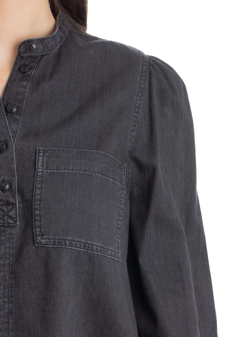Blusa Madewell gris, detalle – ClosetRehab