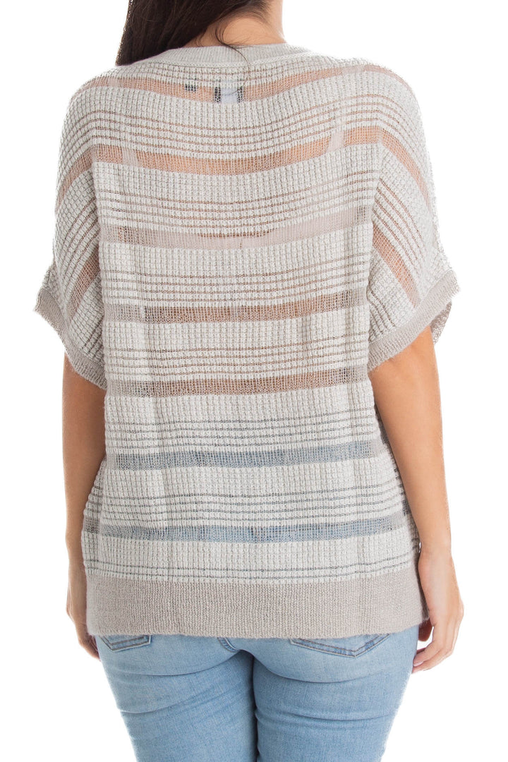 Suéter Blue Saks Fifth Avenue gris, vista lateral – ClosetRehab