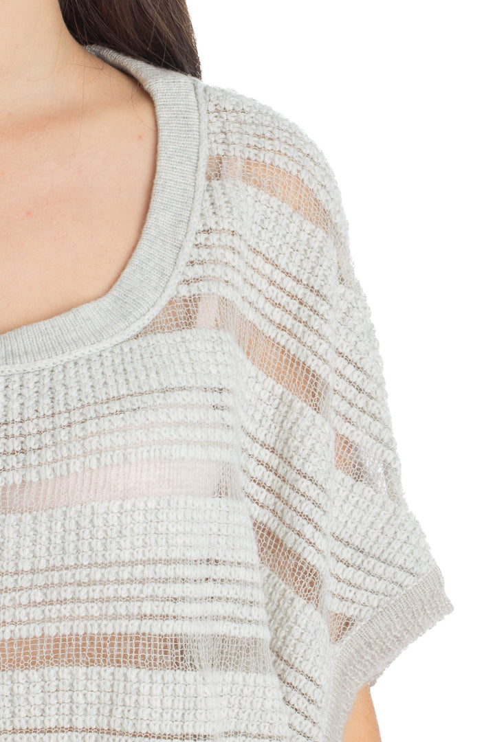 Suéter Blue Saks Fifth Avenue gris, detalle – ClosetRehab