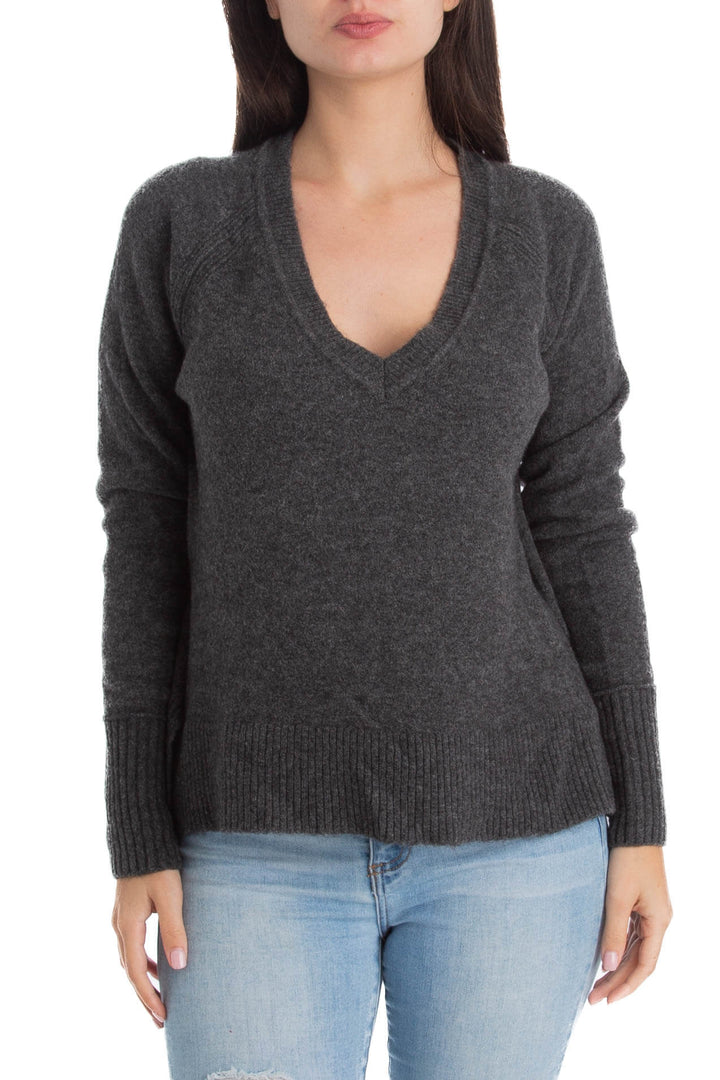 Suéter J.Crew gris, vista frontal – ClosetRehab