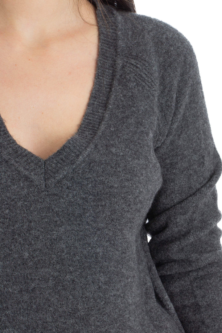 Suéter J.Crew gris, detalle – ClosetRehab