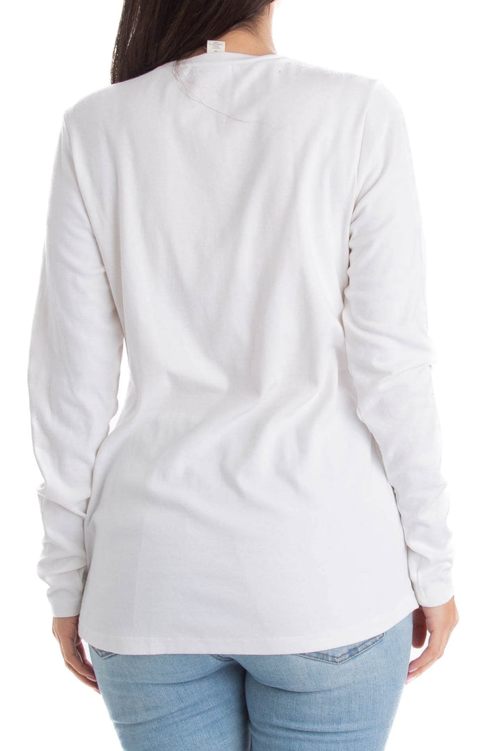 Blusa Treasure & Bond blanco, vista lateral – ClosetRehab