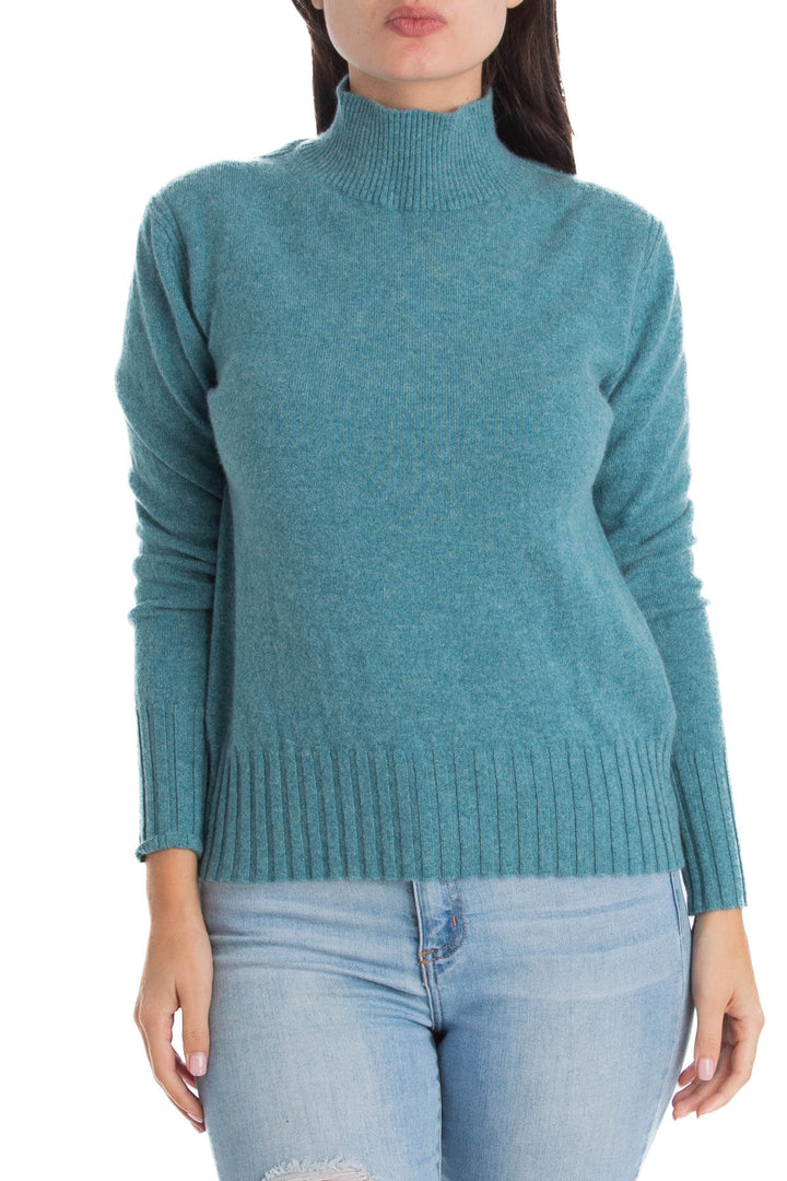 Blusa J.Crew aqua, vista frontal – ClosetRehab