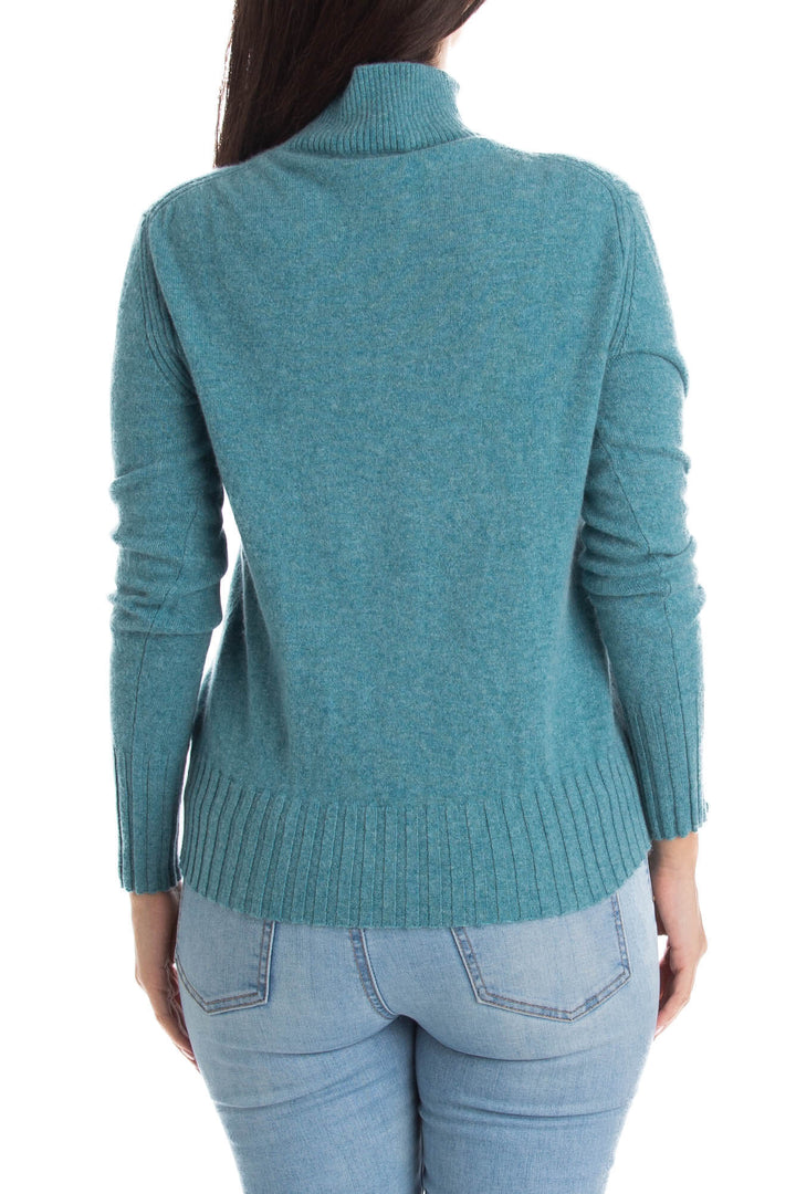Blusa J.Crew aqua, vista lateral – ClosetRehab