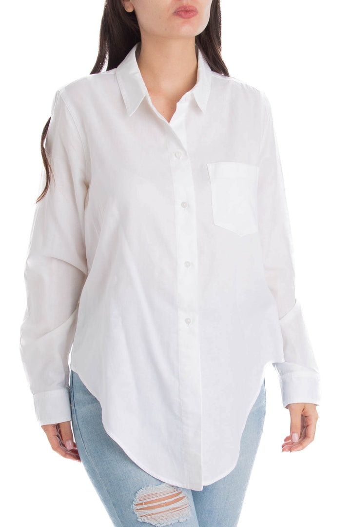 Blusa Madewell blanco, vista posterior – ClosetRehab