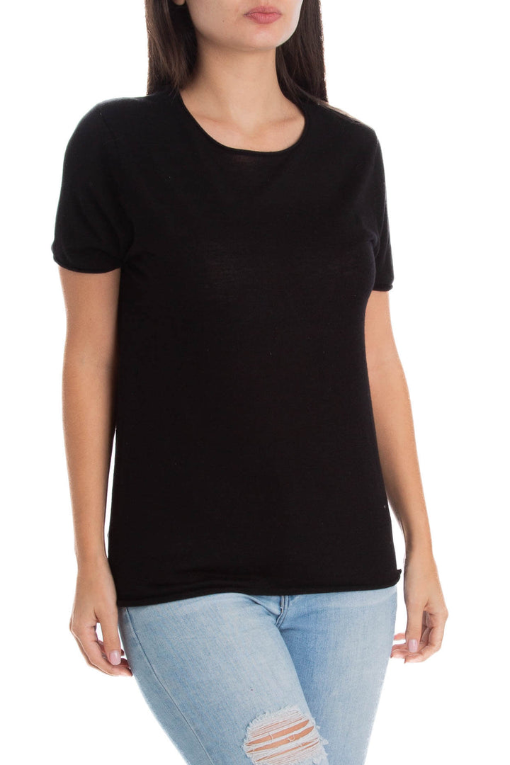 Blusa Zara Knit negro, vista posterior – ClosetRehab