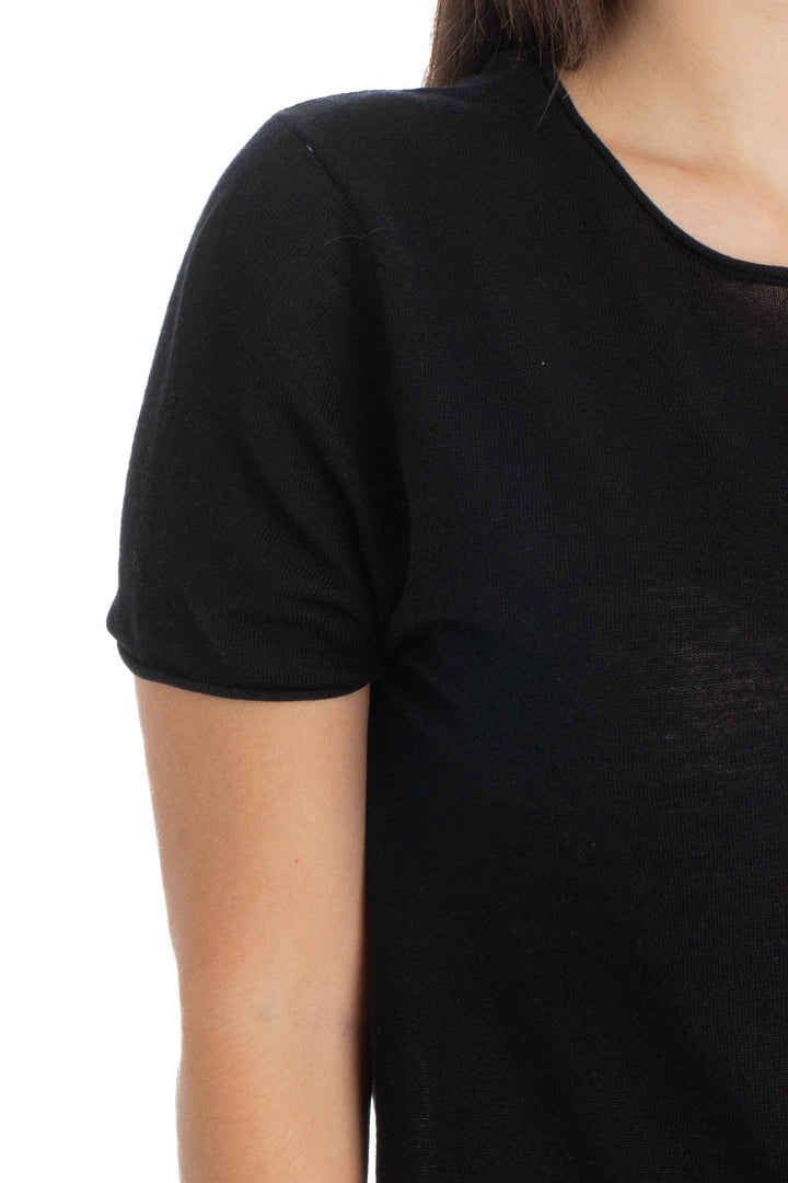 Blusa Zara Knit negro, detalle 5 – ClosetRehab
