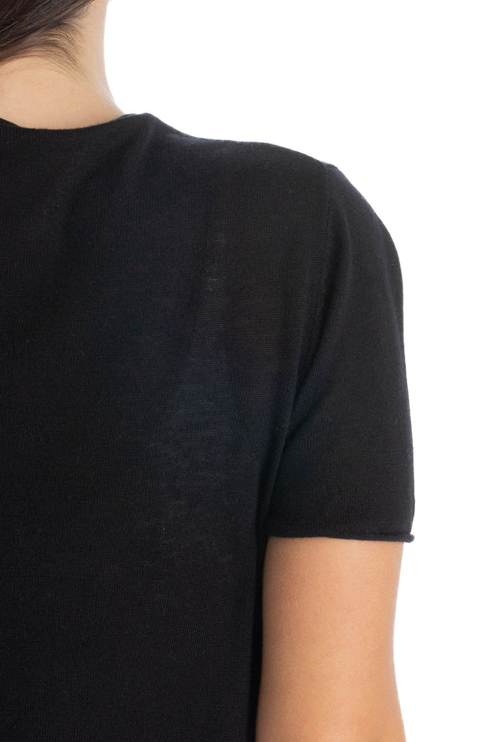 Blusa Zara Knit negro, detalle 6 – ClosetRehab