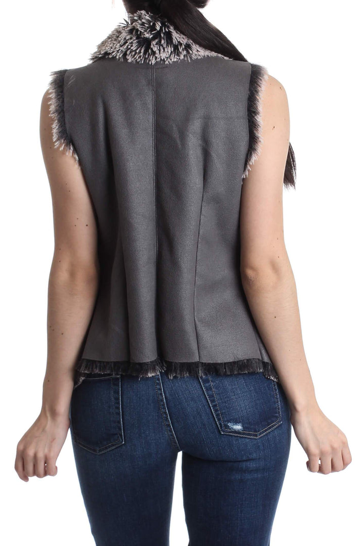 Chaleco Dolce Cabo gris, vista posterior – ClosetRehab